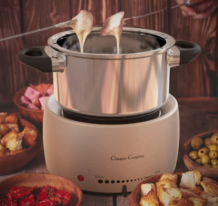 Classic Cuisine Stainless Steel Fondue Set - Image 2