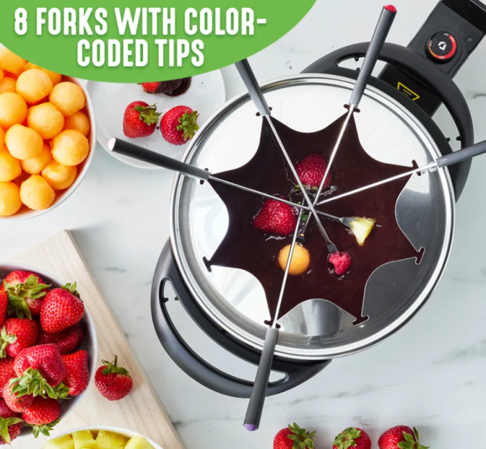 Greenlife Electric Turquoise Fondue Pot - Image 2