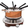 NutriChef 1 Quart Stainless Steel Fondue Set