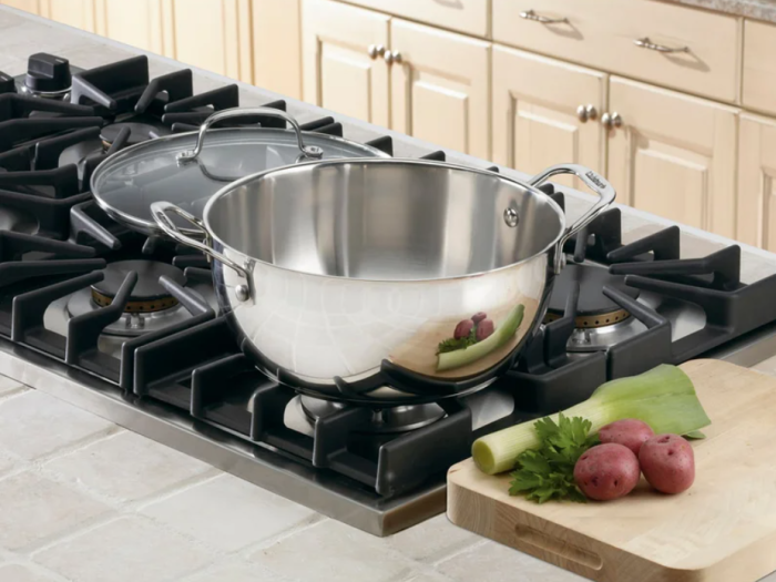 Cuisinart 5.5 qt. Stainless Steel Soup Pot with Lid - Image 2