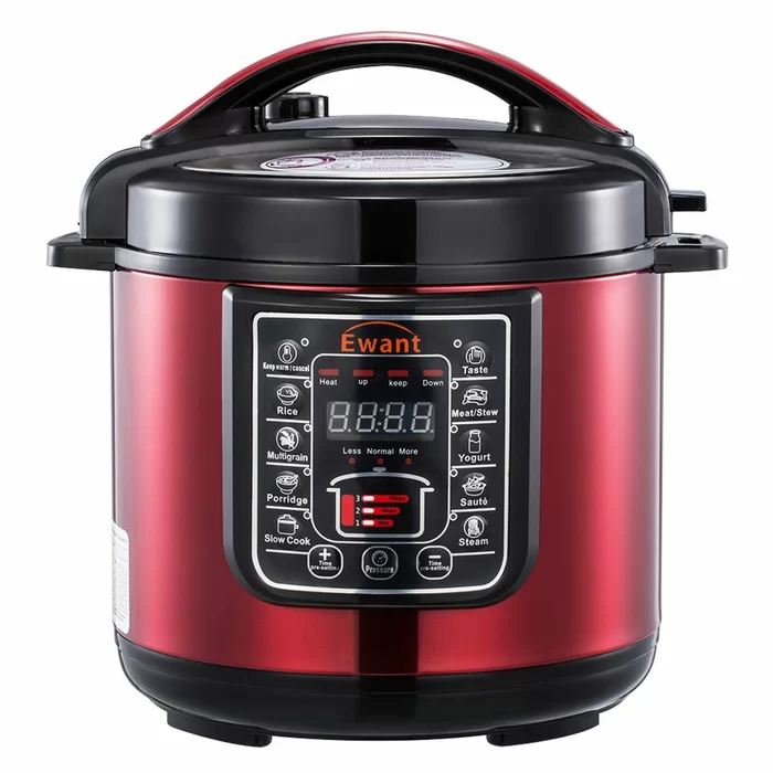 Red PDAE Inc. 6 Qt. 9-in-1 Multi-Function Pressure Cooker (Part number: 31111-Red)